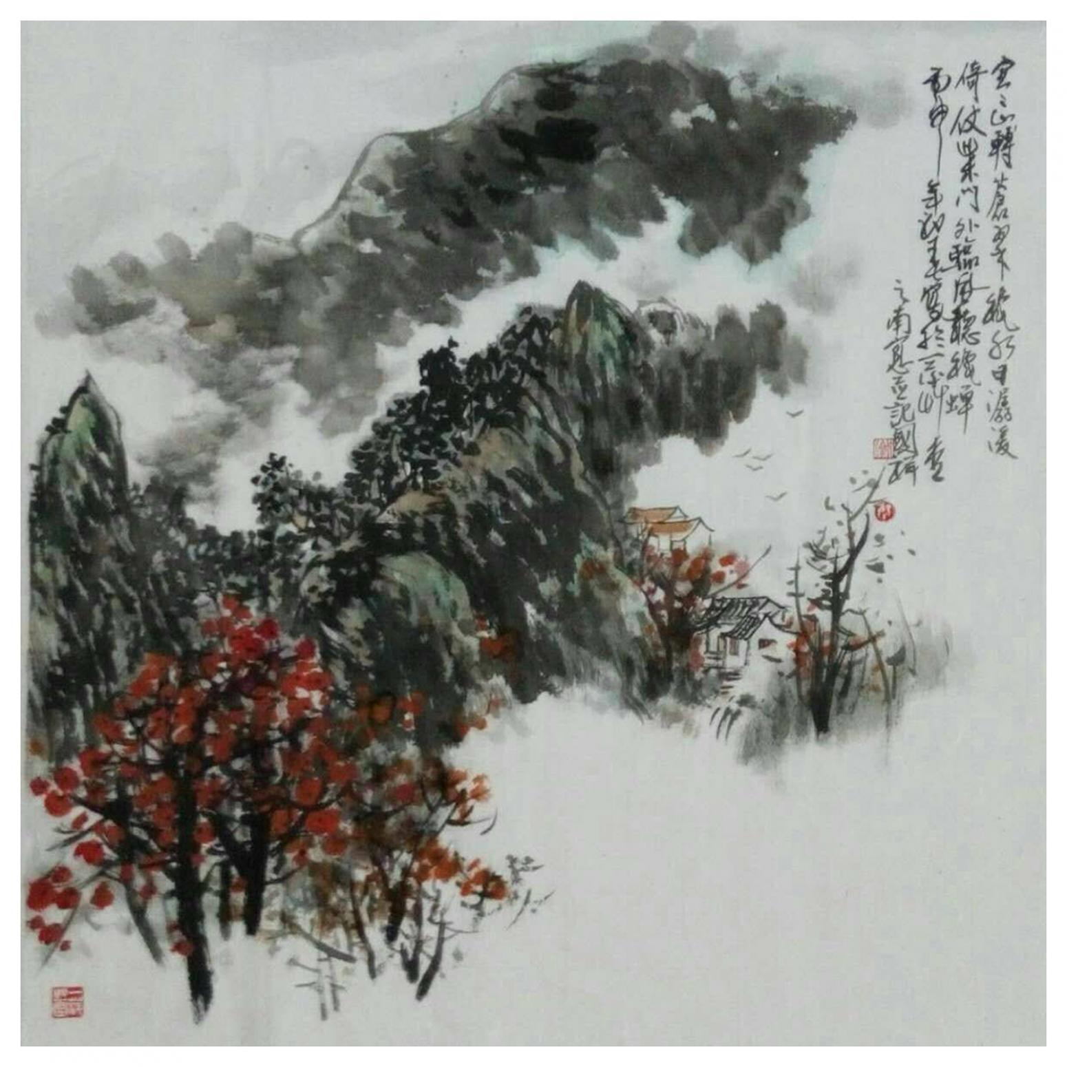 丁国祥国画作品《【山水2】作者丁国祥》