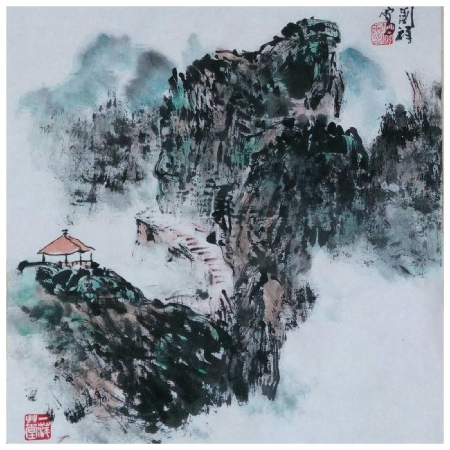 丁国祥国画作品《【山水3】作者丁国祥》