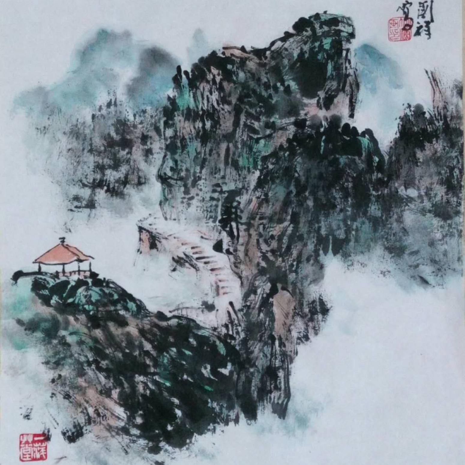 丁国祥国画作品《【山水3】作者丁国祥》【图0】