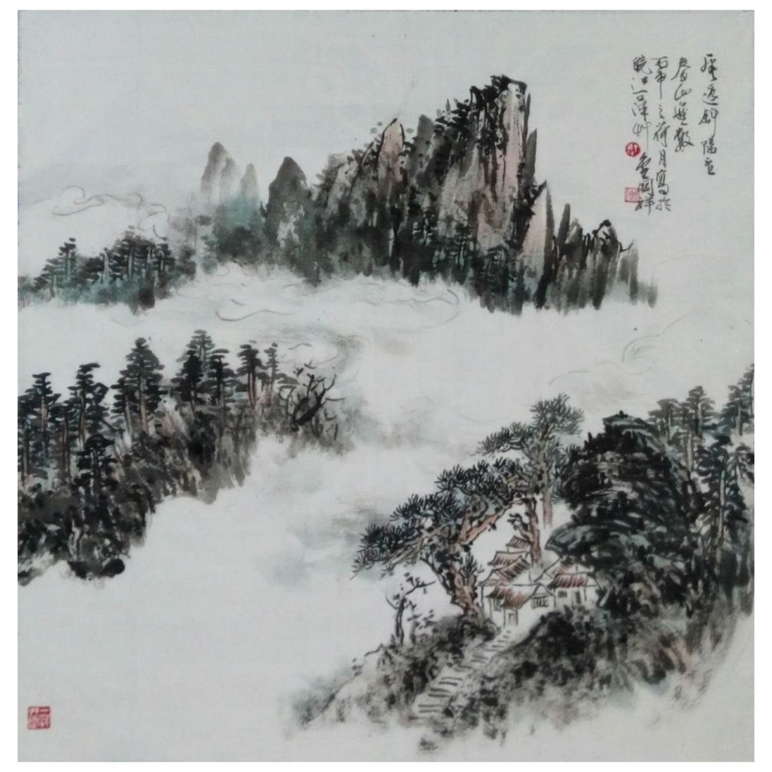 丁国祥国画作品《【山水6】作者丁国祥》