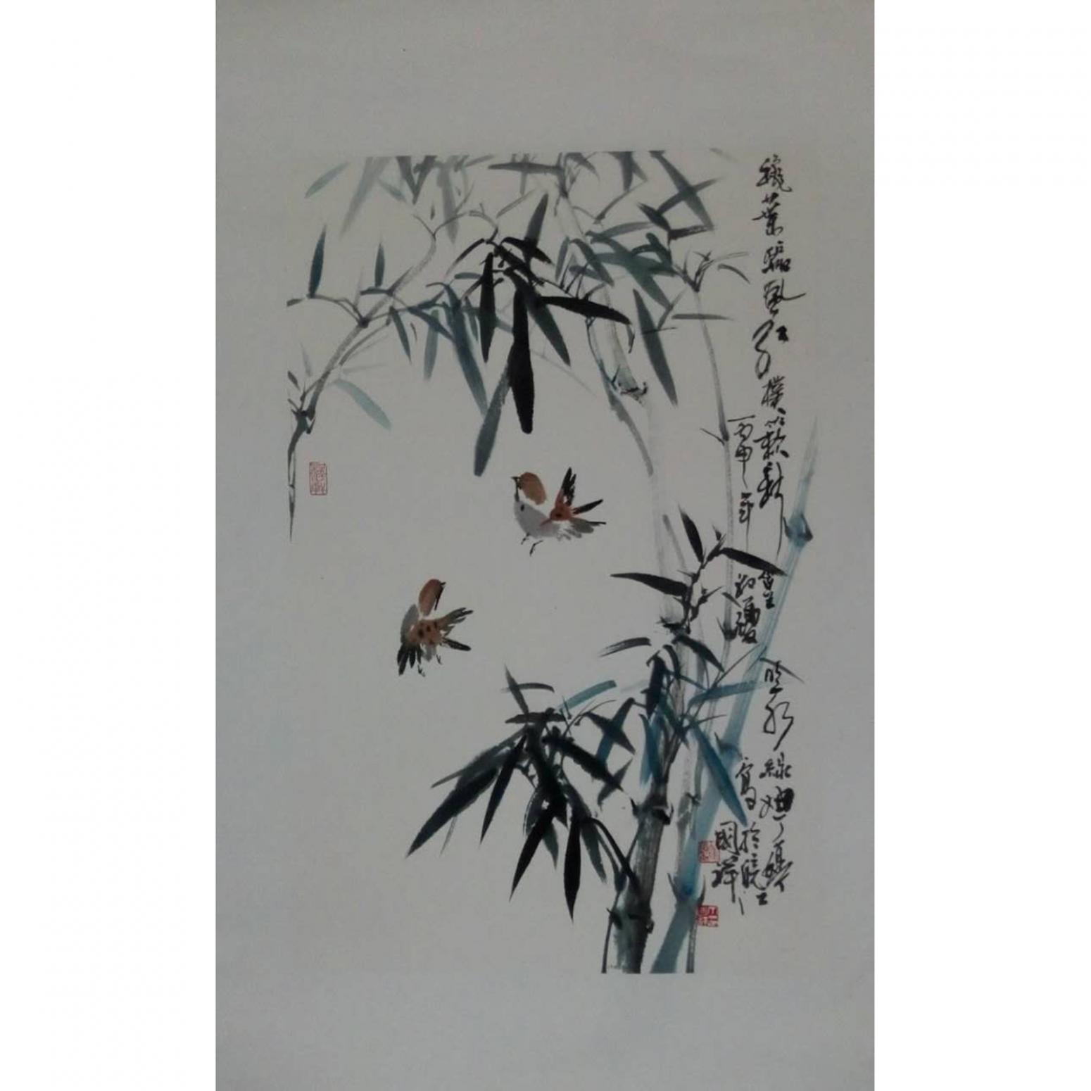 丁国祥国画作品《【竹子2】作者丁国祥》