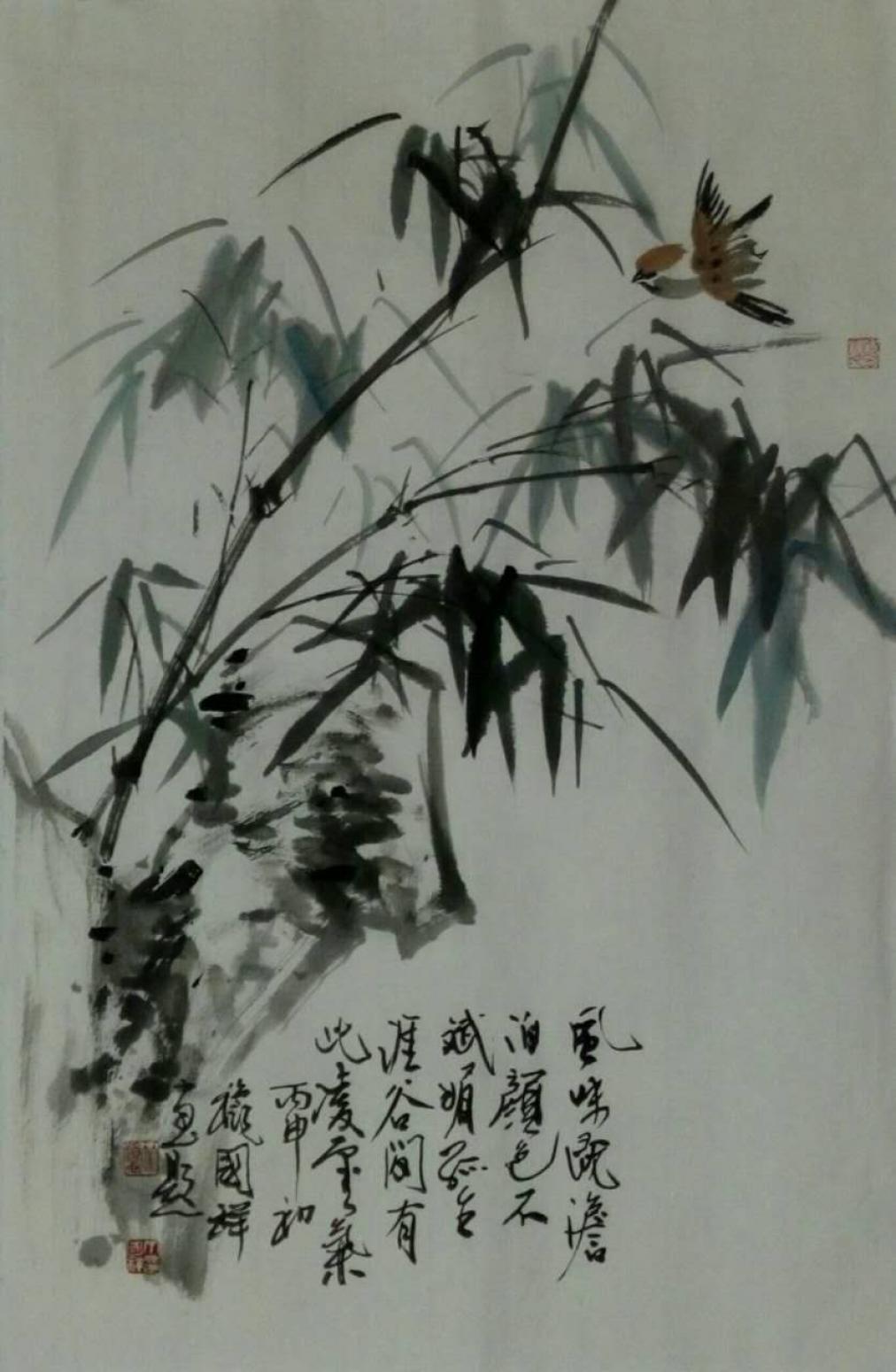 丁国祥国画作品《【竹子7】作者丁国祥》【图0】