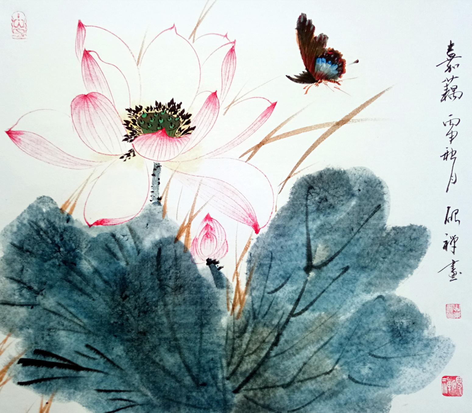 张清永国画作品《【素藕】作者张清永》【图0】