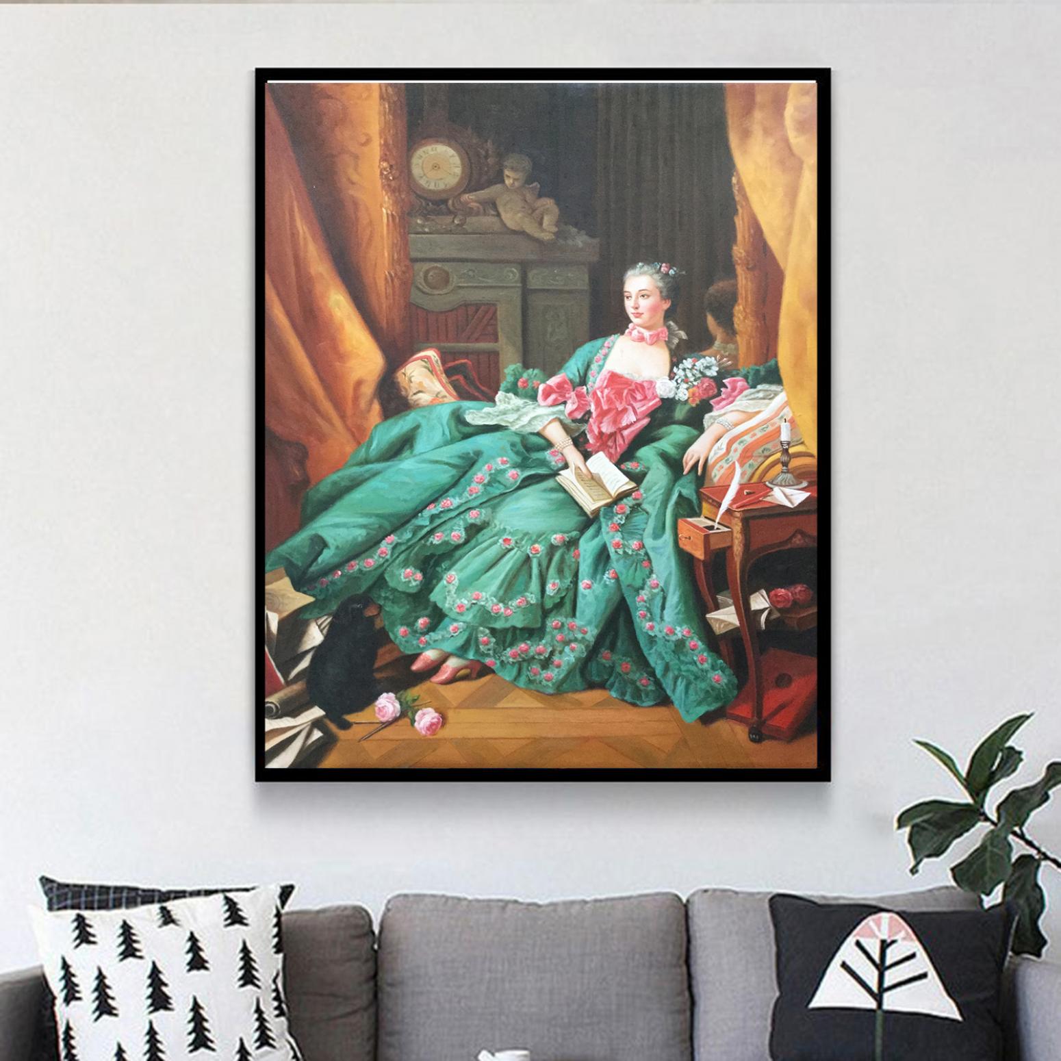 朱世想油画作品《【卧榻】作者朱世想 临摹》【图3】