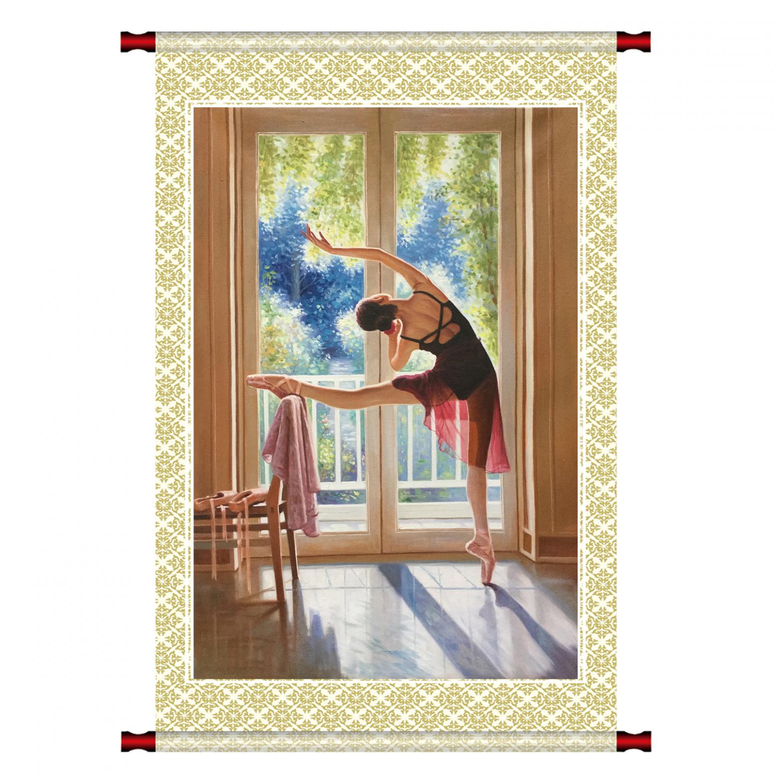 朱世想油画作品《【舞娘】作者朱世想 临摹》【图1】