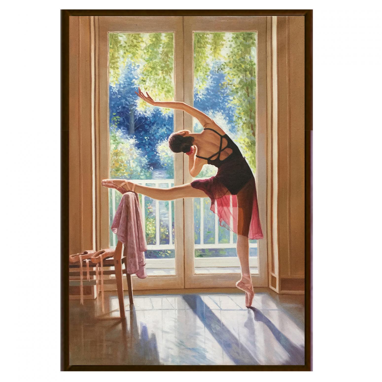 朱世想油画作品《【舞娘】作者朱世想 临摹》【图2】