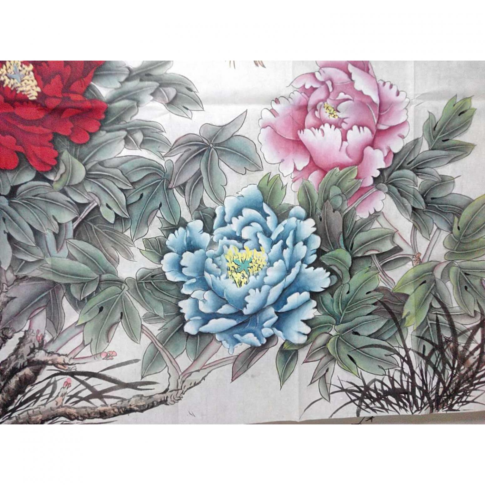 刘安同国画作品《【牡丹2】作者刘安同》