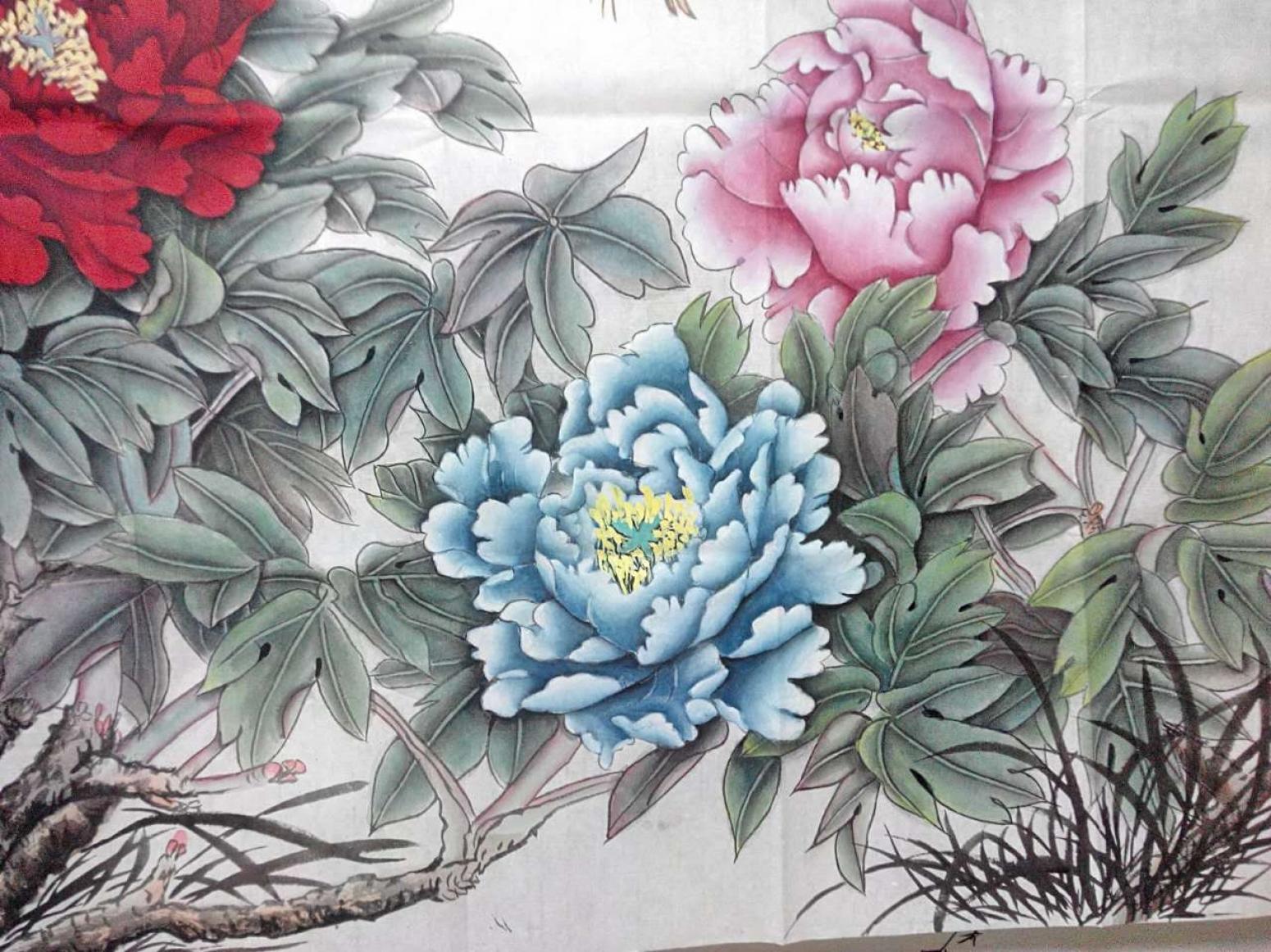 刘安同国画作品《【牡丹2】作者刘安同》【图0】