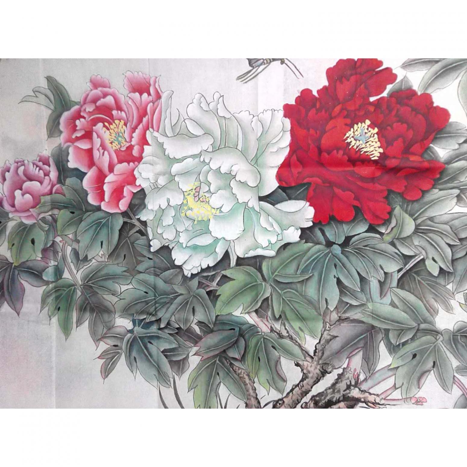 刘安同国画作品《【牡丹3】作者刘安同》