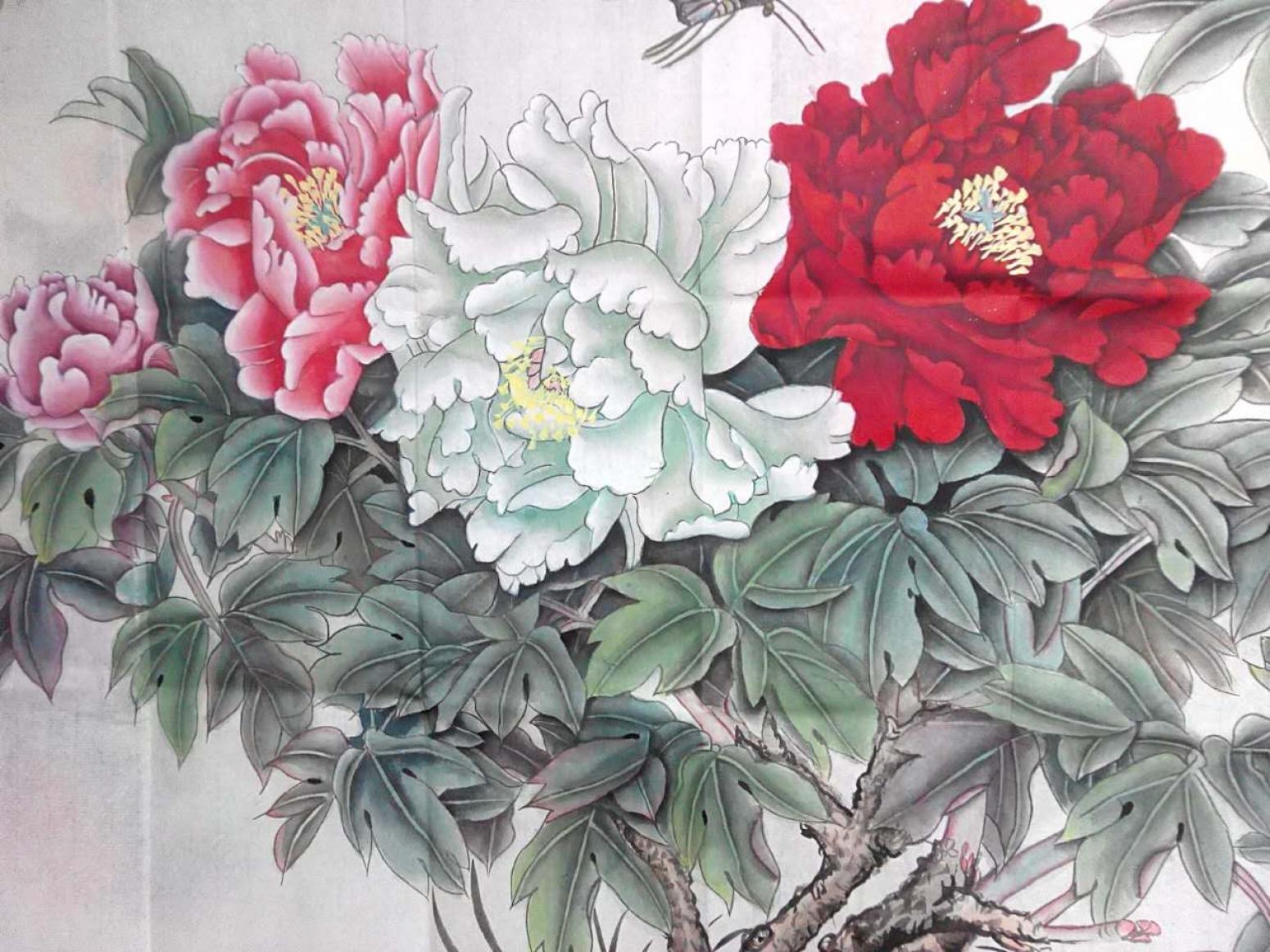 刘安同国画作品《【牡丹3】作者刘安同》【图0】