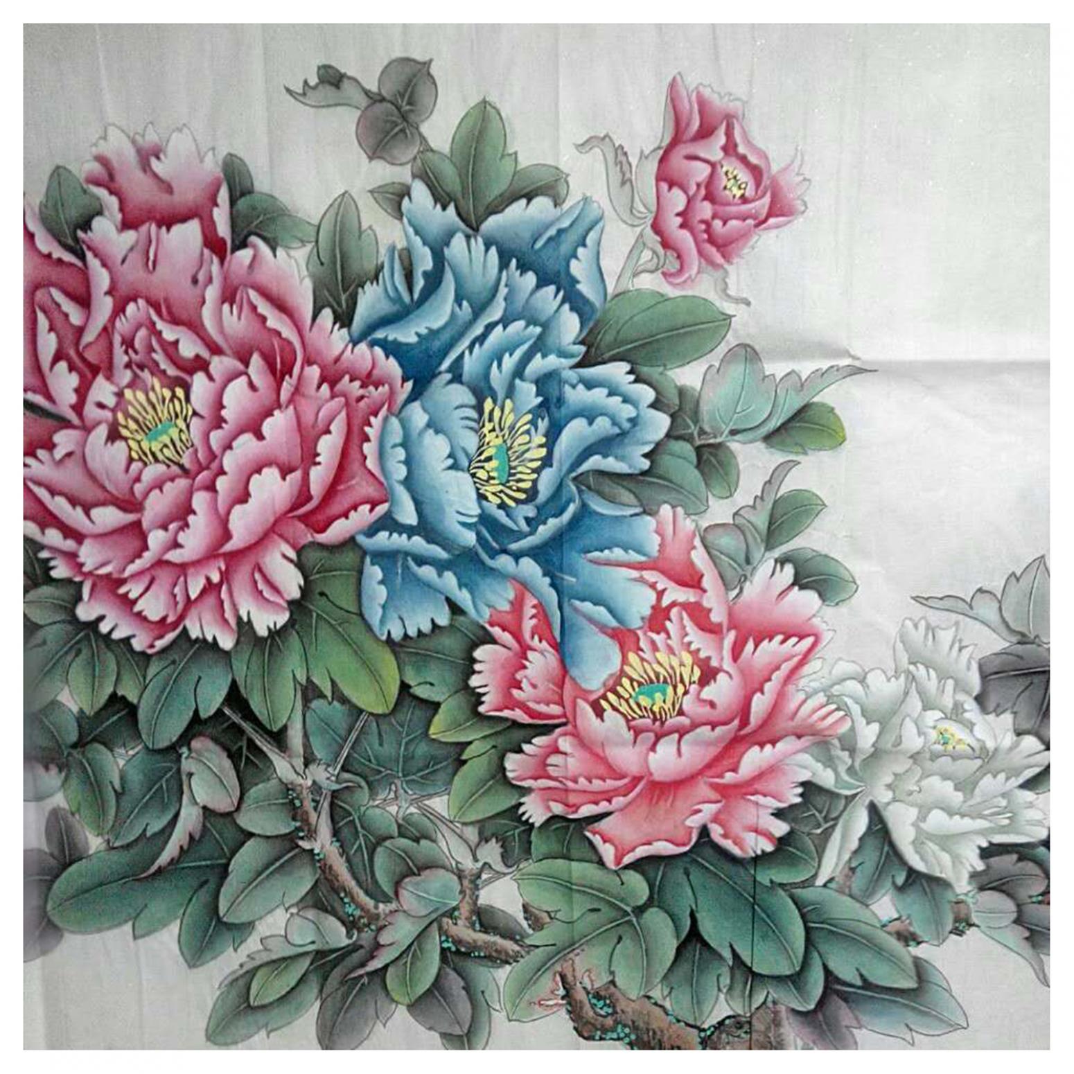 刘安同国画作品《【牡丹5】作者刘安同》