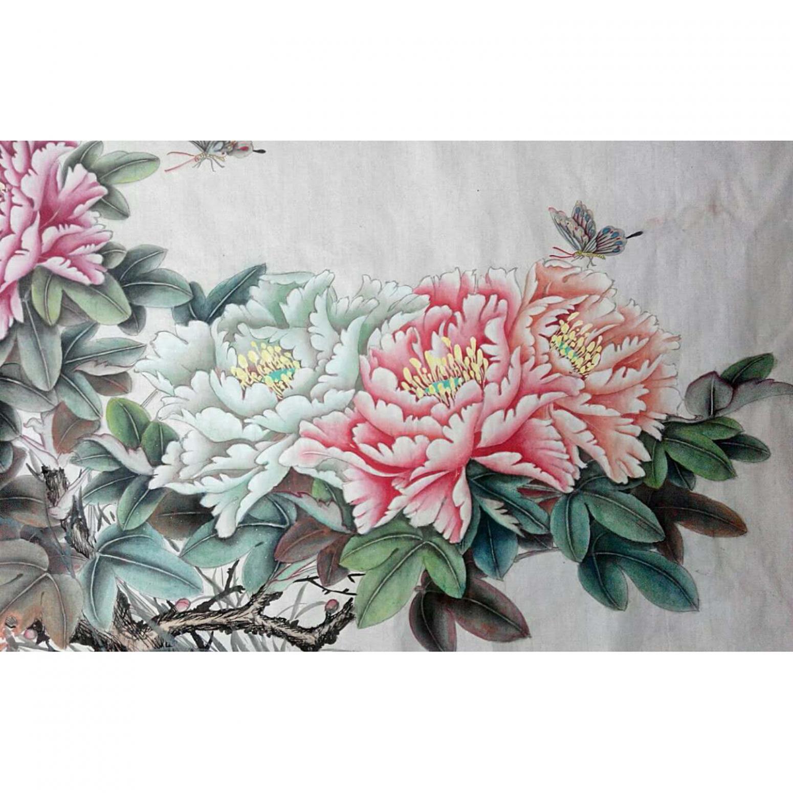 刘安同国画作品《【牡丹8】作者刘安同》