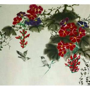 艺术品图片：艺术家邢华林国画作品名称《【花鸟2】作者邢华林》价格960.00 元