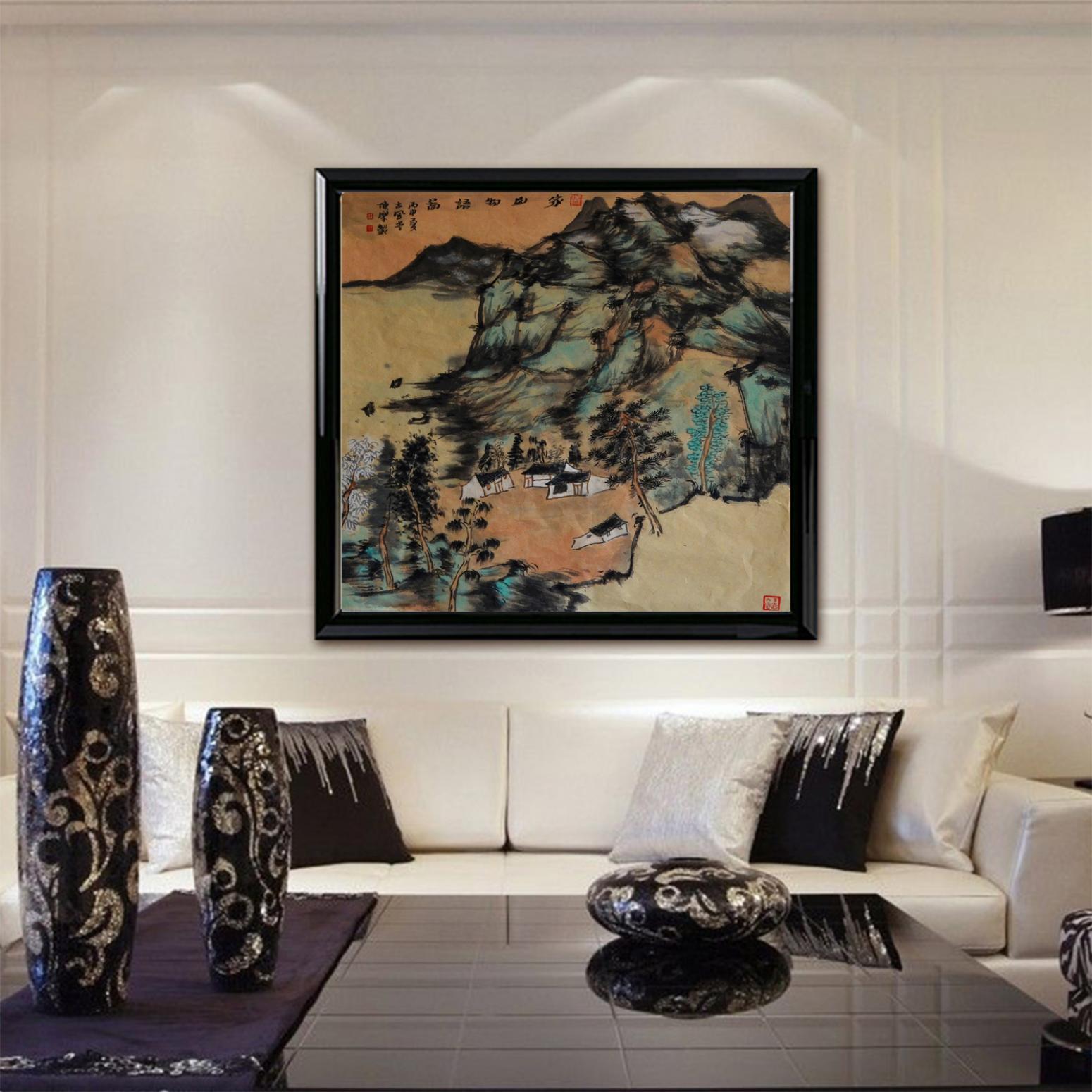 陈乐国画作品《【家山物语图】作者陈乐》【图3】