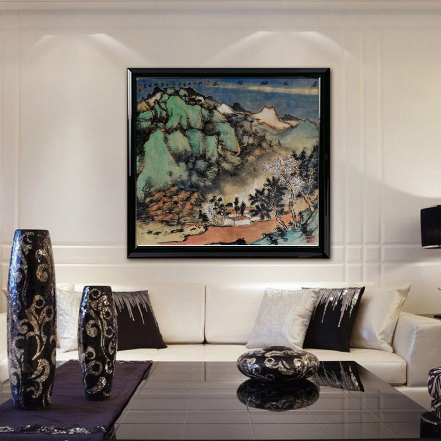 陈乐国画作品《【家山幽居】作者陈乐》【图3】