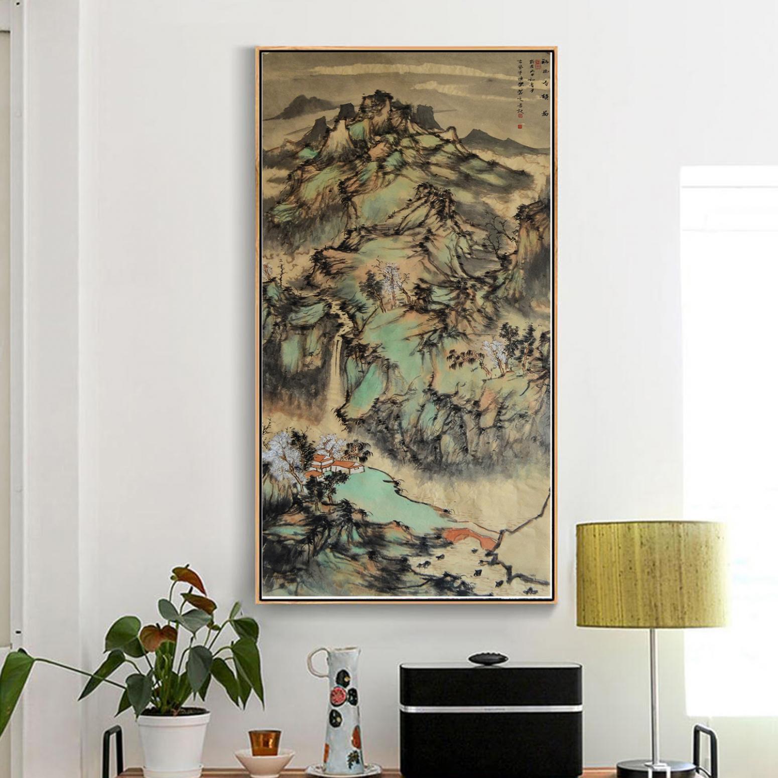 陈乐国画作品《【溪山春韵】作者陈乐》【图3】