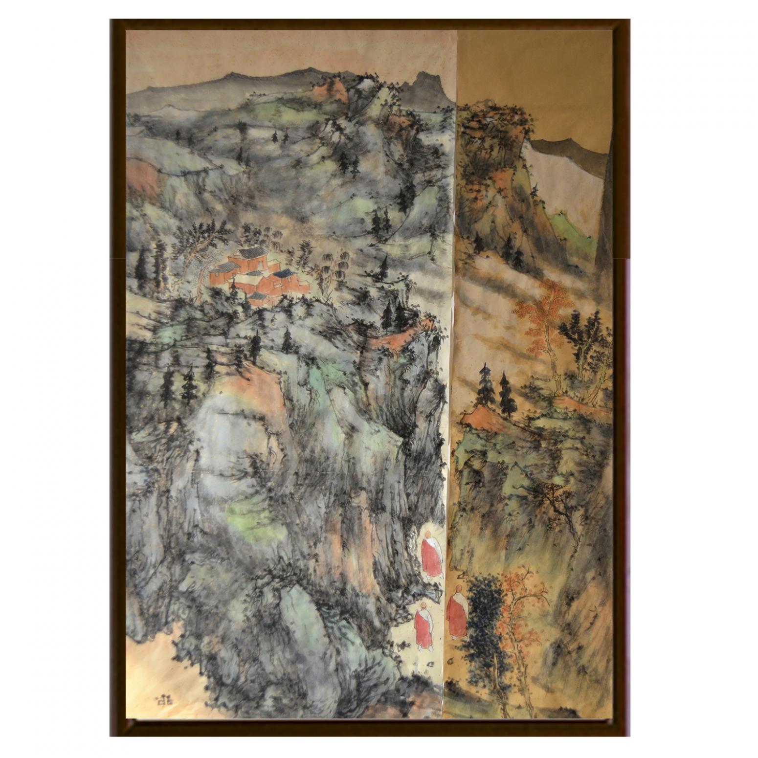 陈乐国画作品《【家山旧梦】作者陈乐》【图2】