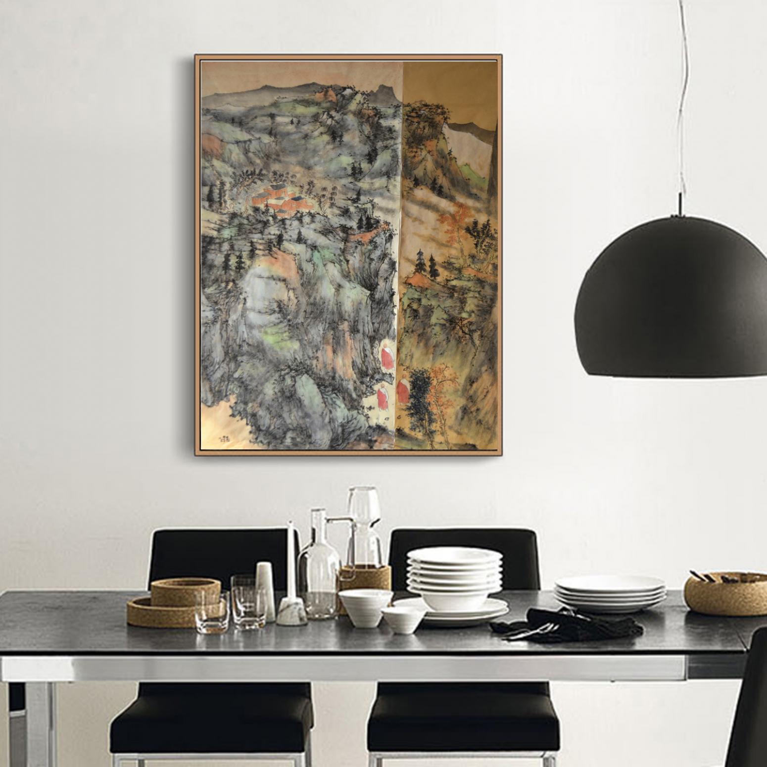 陈乐国画作品《【家山旧梦】作者陈乐》【图3】