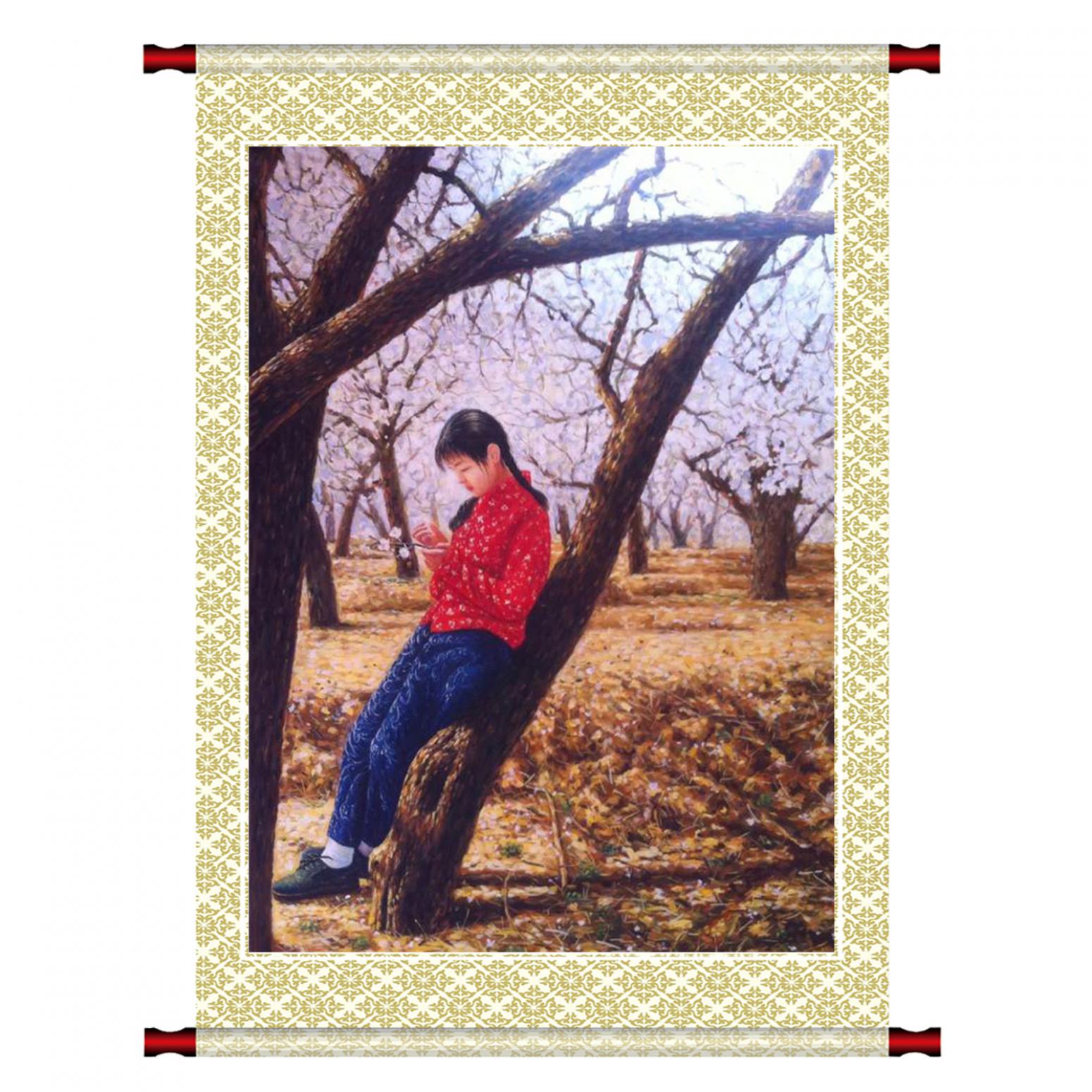 凌振宁油画作品《【踩景】作者凌振宁》【图1】