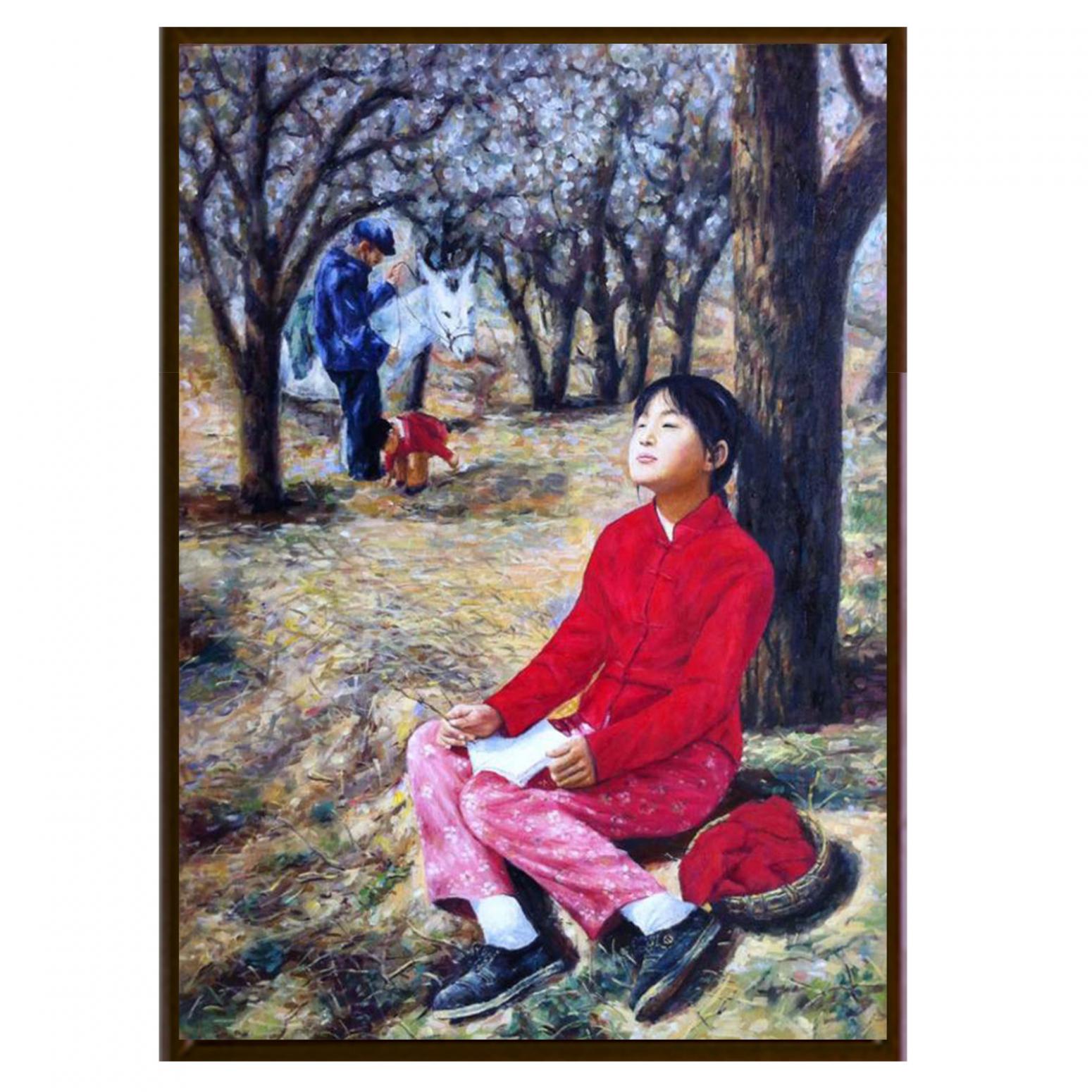 凌振宁油画作品《【童年】作者凌振宁》【图2】