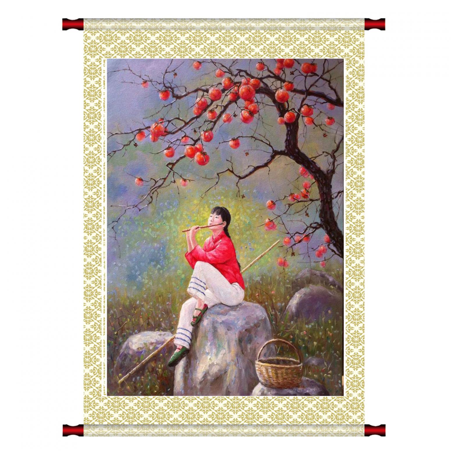 凌振宁油画作品《【喜庆融乐】作者凌振宁》【图1】