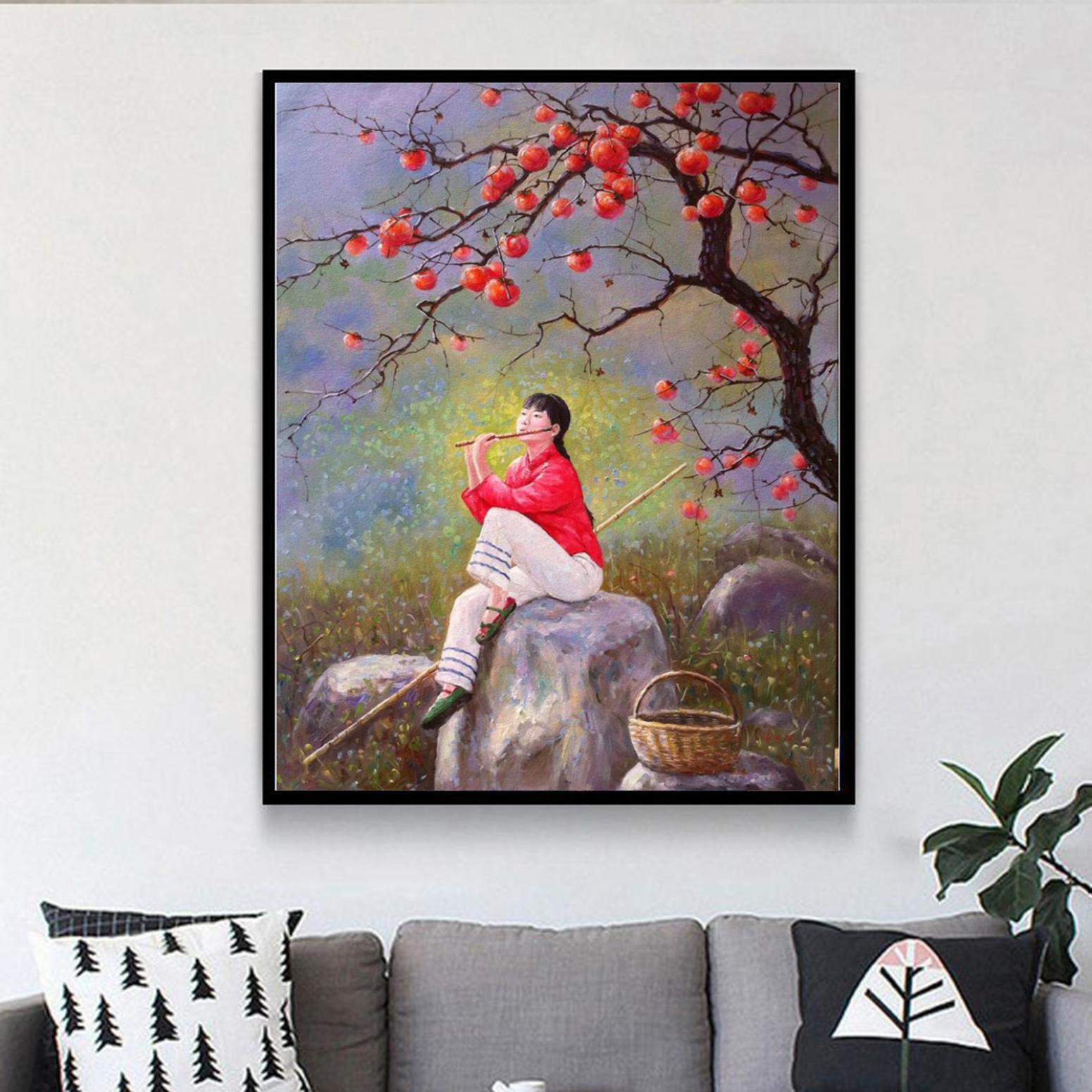 凌振宁油画作品《【喜庆融乐】作者凌振宁》【图3】