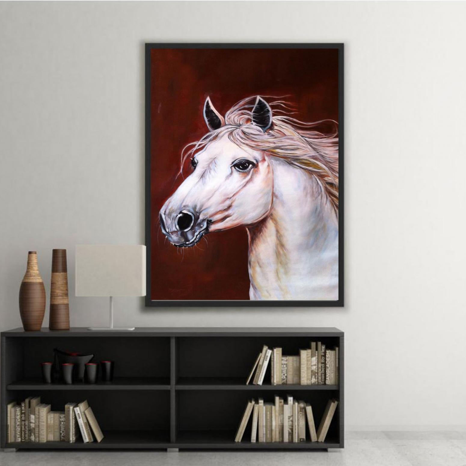 凌振宁油画作品《【油画 动物】作者凌振宁》【图3】