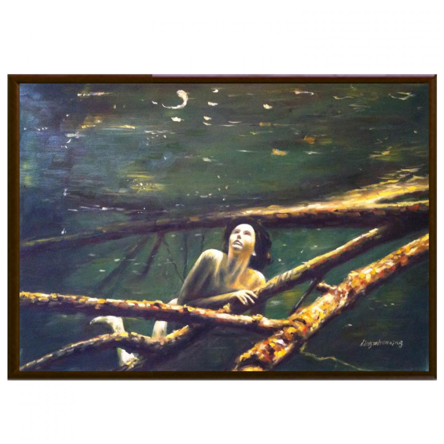 凌振宁油画作品《【人物油画4】作者凌振宁》【图2】