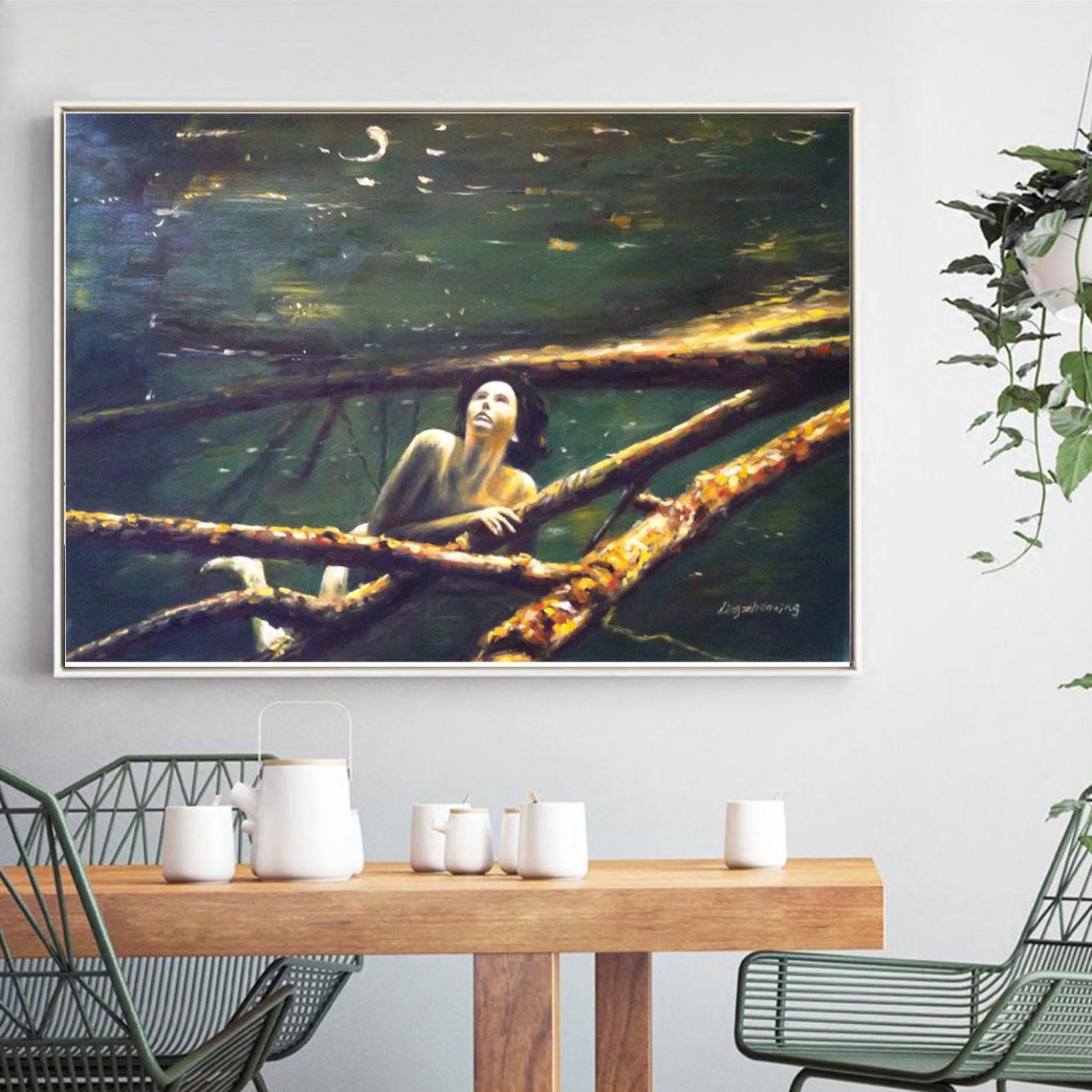 凌振宁油画作品《【人物油画4】作者凌振宁》【图3】