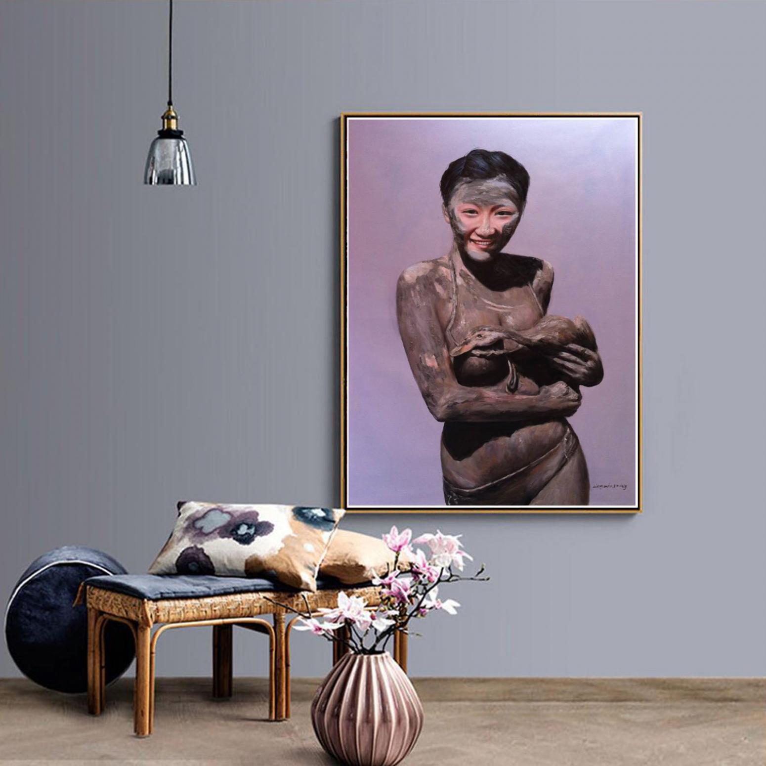 凌振宁油画作品《【人物油画6】作者凌振宁》【图3】