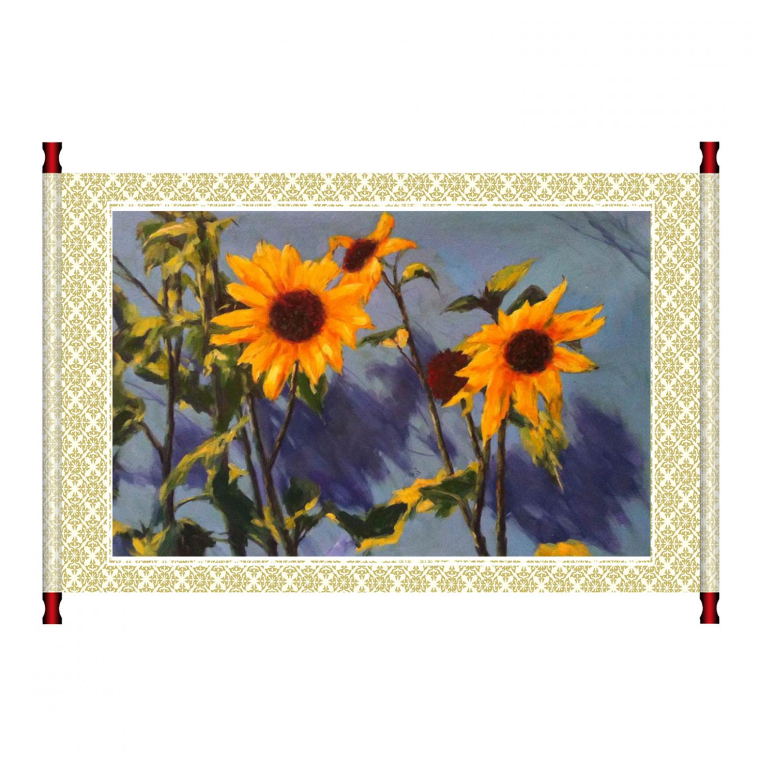 凌振宁油画作品《【向日葵】作者凌振宁 临摹》【图1】