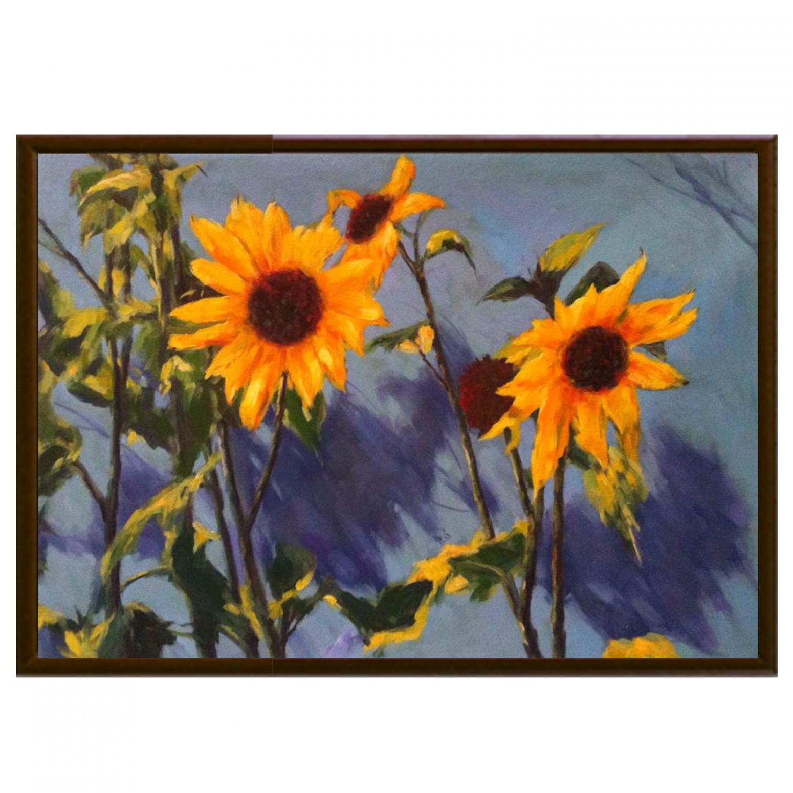 凌振宁油画作品《【向日葵】作者凌振宁 临摹》【图2】