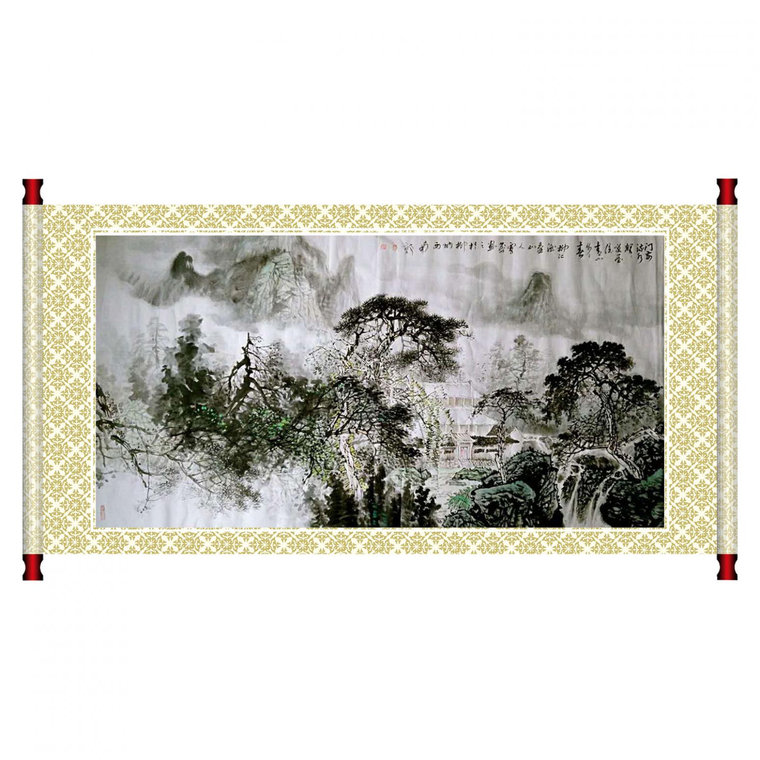 覃莽国画作品《【仙境袅绕】作者覃莽》【图1】