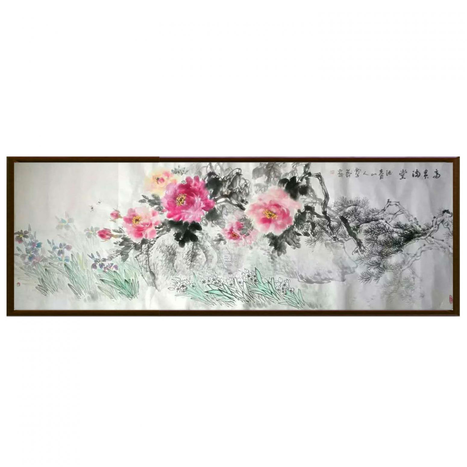 覃莽国画作品《【富贵满堂】作者覃莽》【图2】