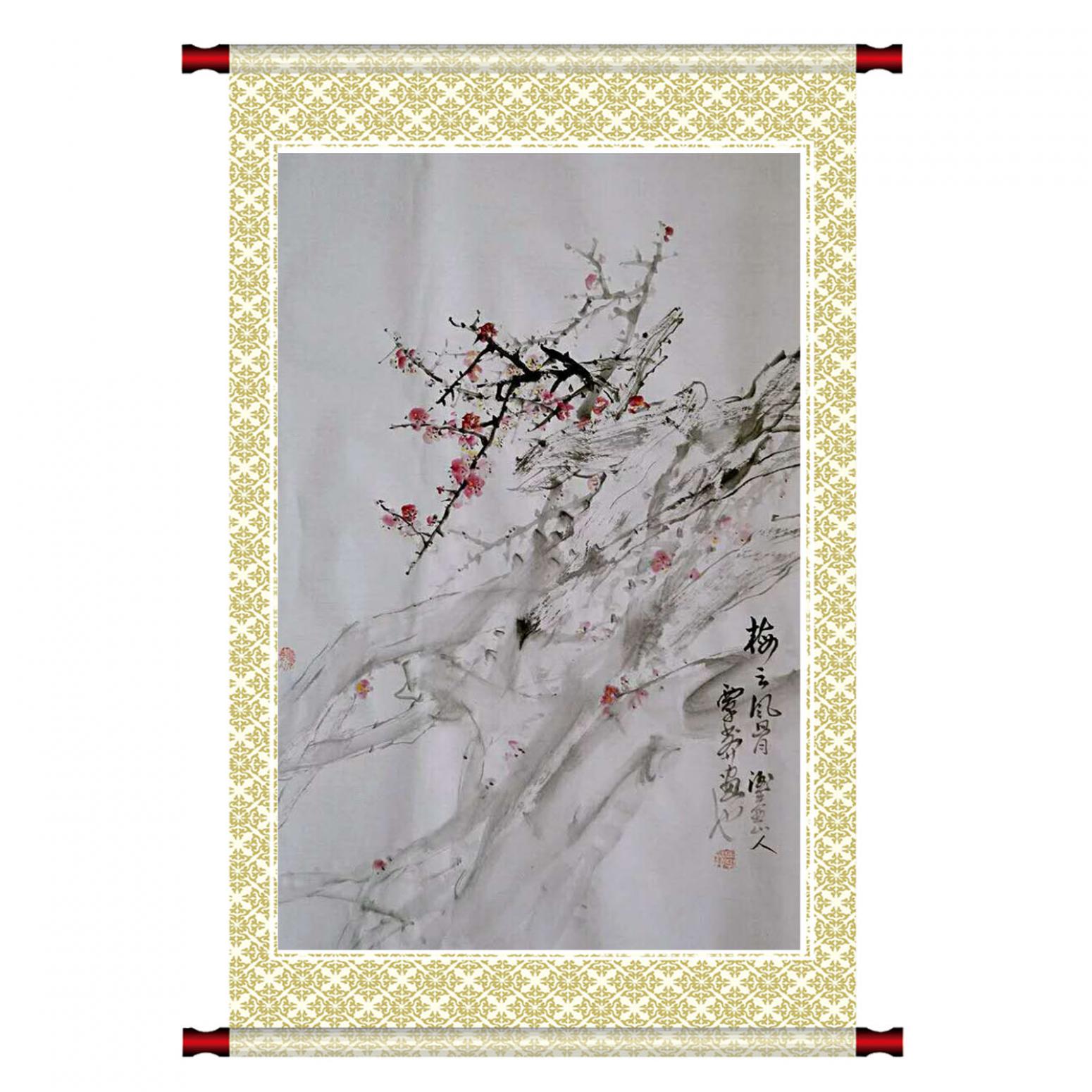 覃莽国画作品《【梅之风骨】作者覃莽》【图1】