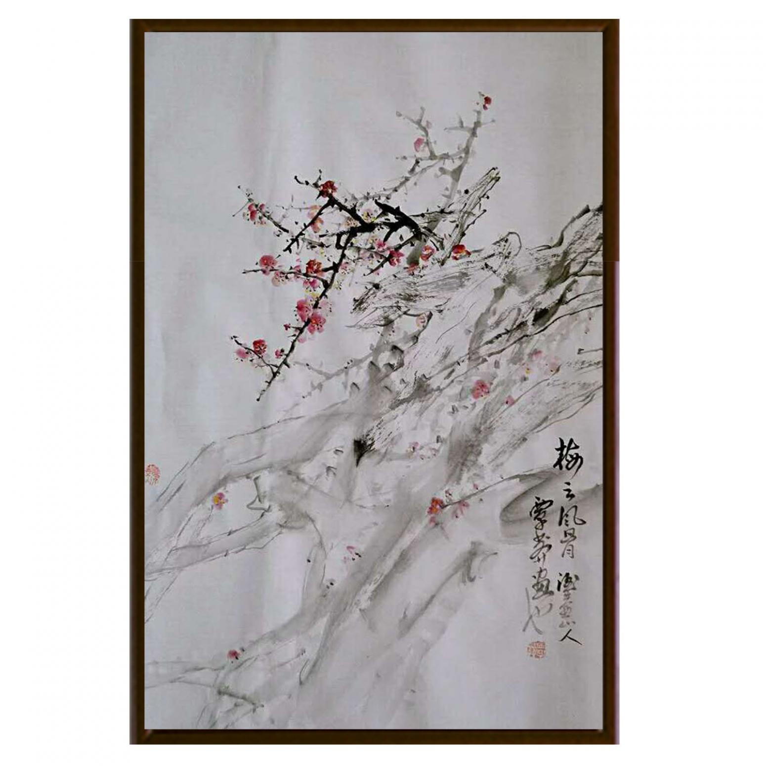 覃莽国画作品《【梅之风骨】作者覃莽》【图2】