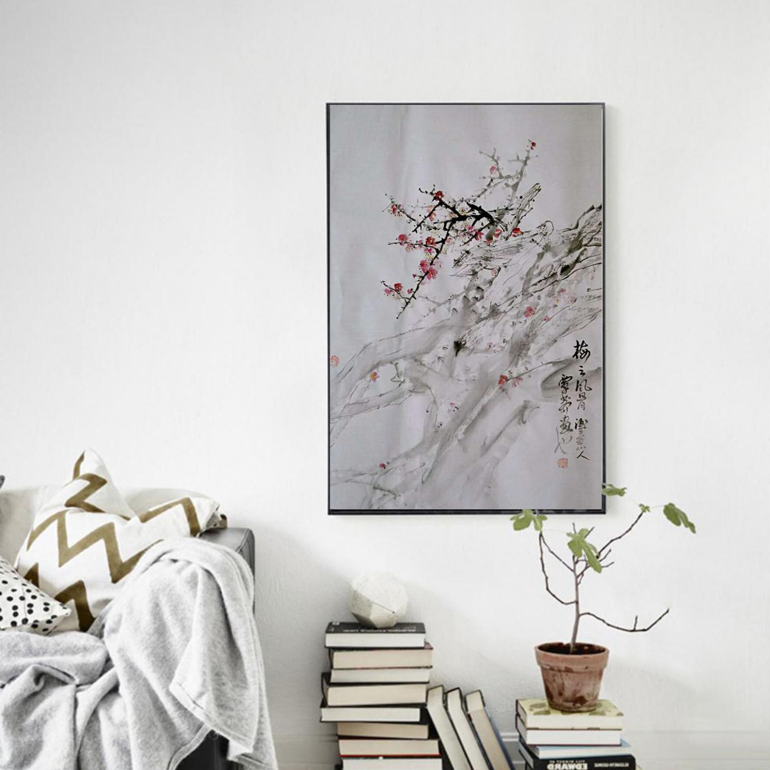 覃莽国画作品《【梅之风骨】作者覃莽》【图3】