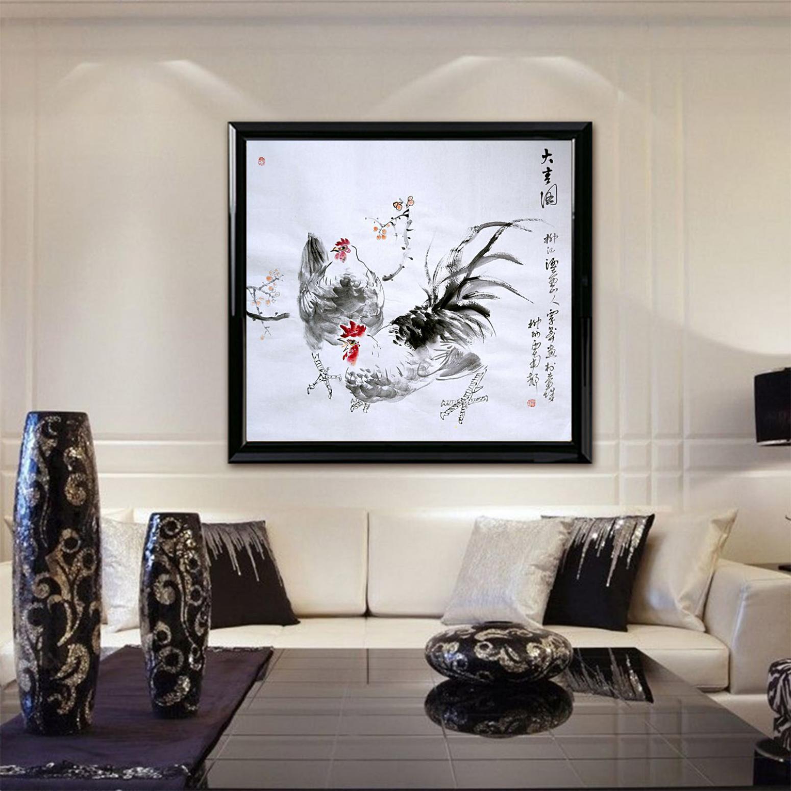 覃莽国画作品《【大吉图】作者覃莽》【图3】