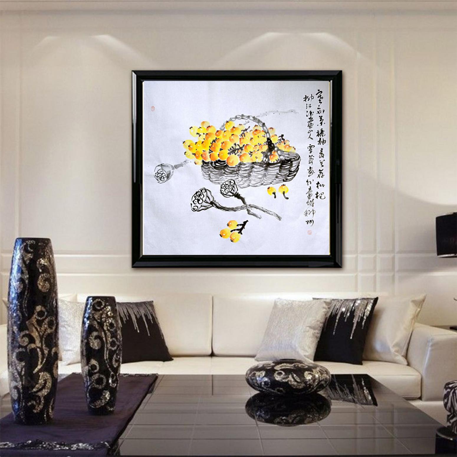 覃莽国画作品《【果香满溢】作者覃莽》【图3】