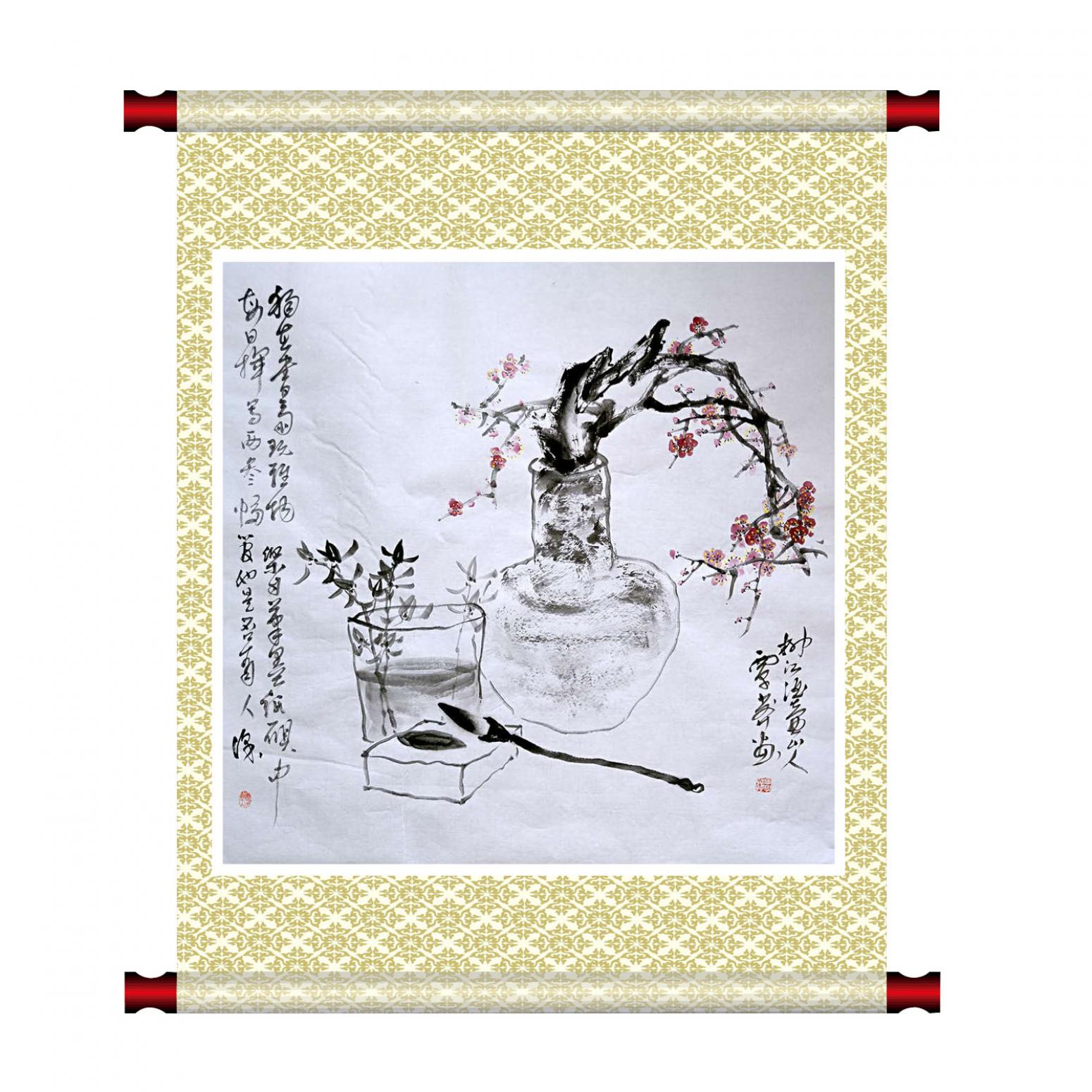 覃莽国画作品《【雅致】作者覃莽》【图1】