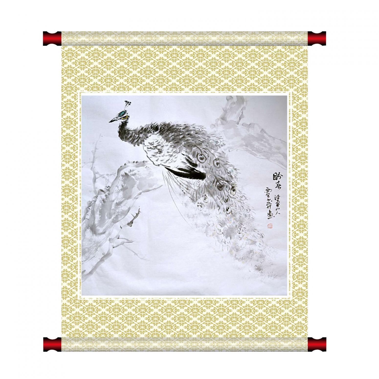 覃莽国画作品《【盼】作者覃莽》【图1】