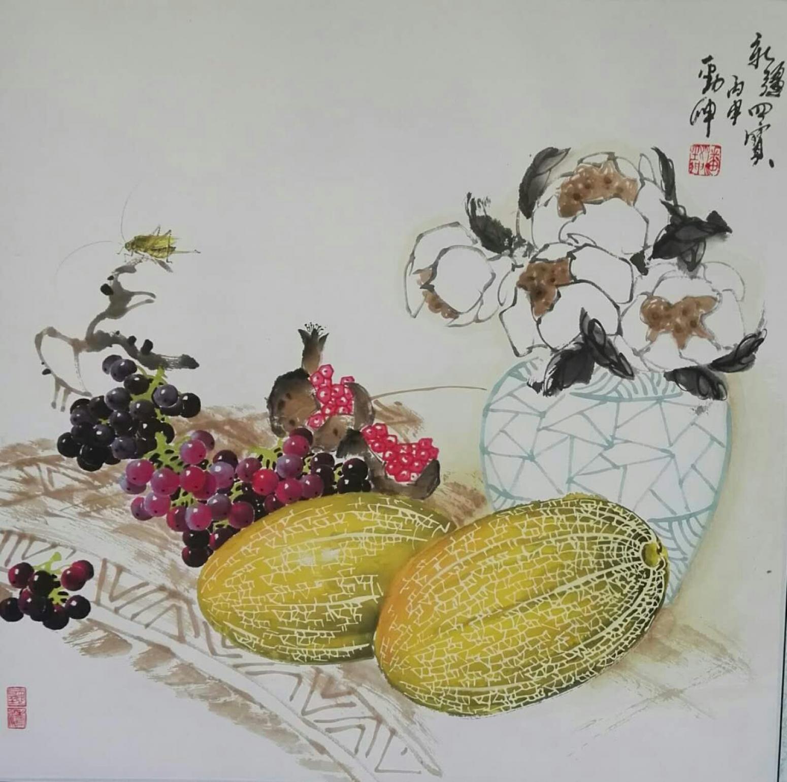 潘劲伸国画作品《【四宝】作者潘劲伸》【图0】