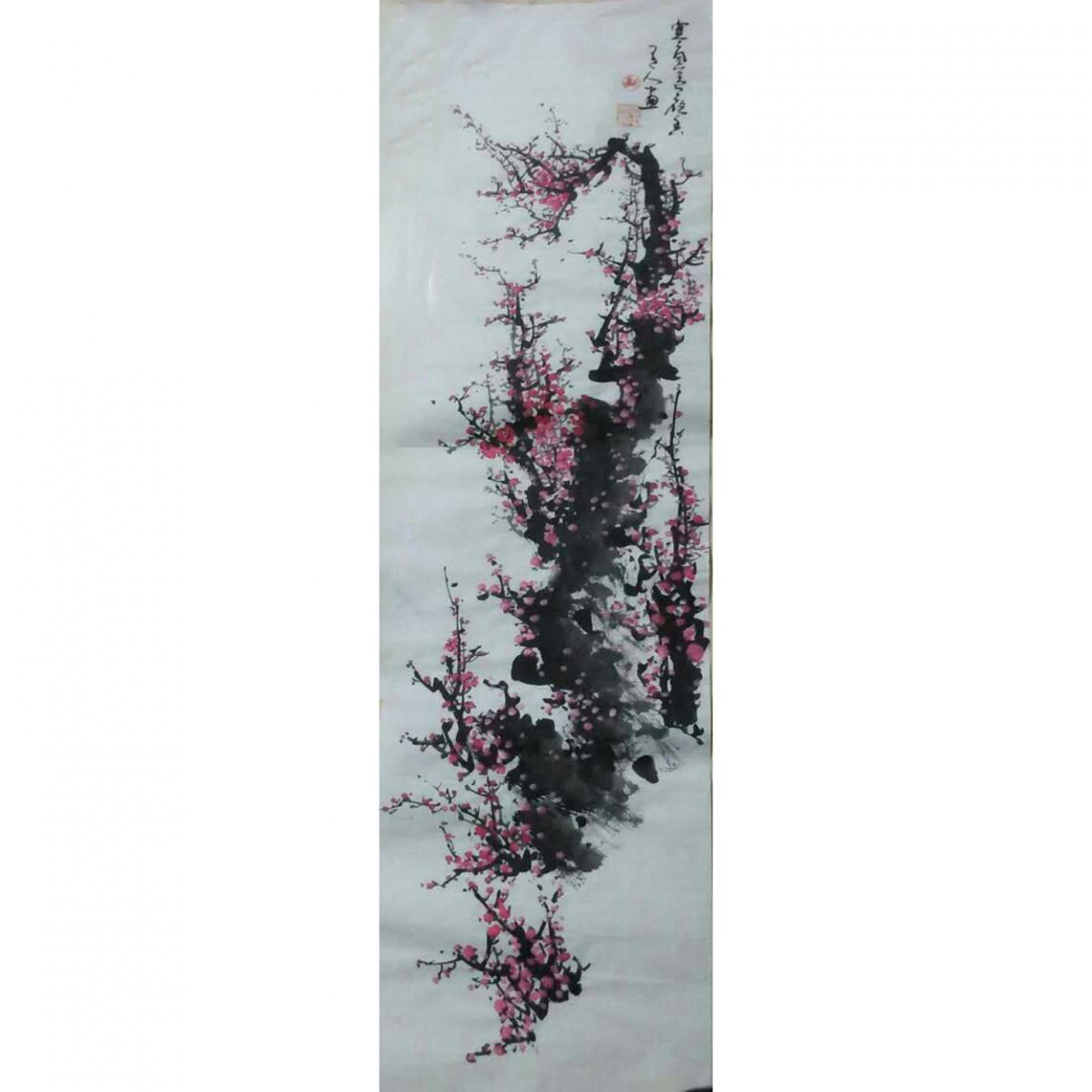 马晓中国画作品《【梅花3】作者马晓中》