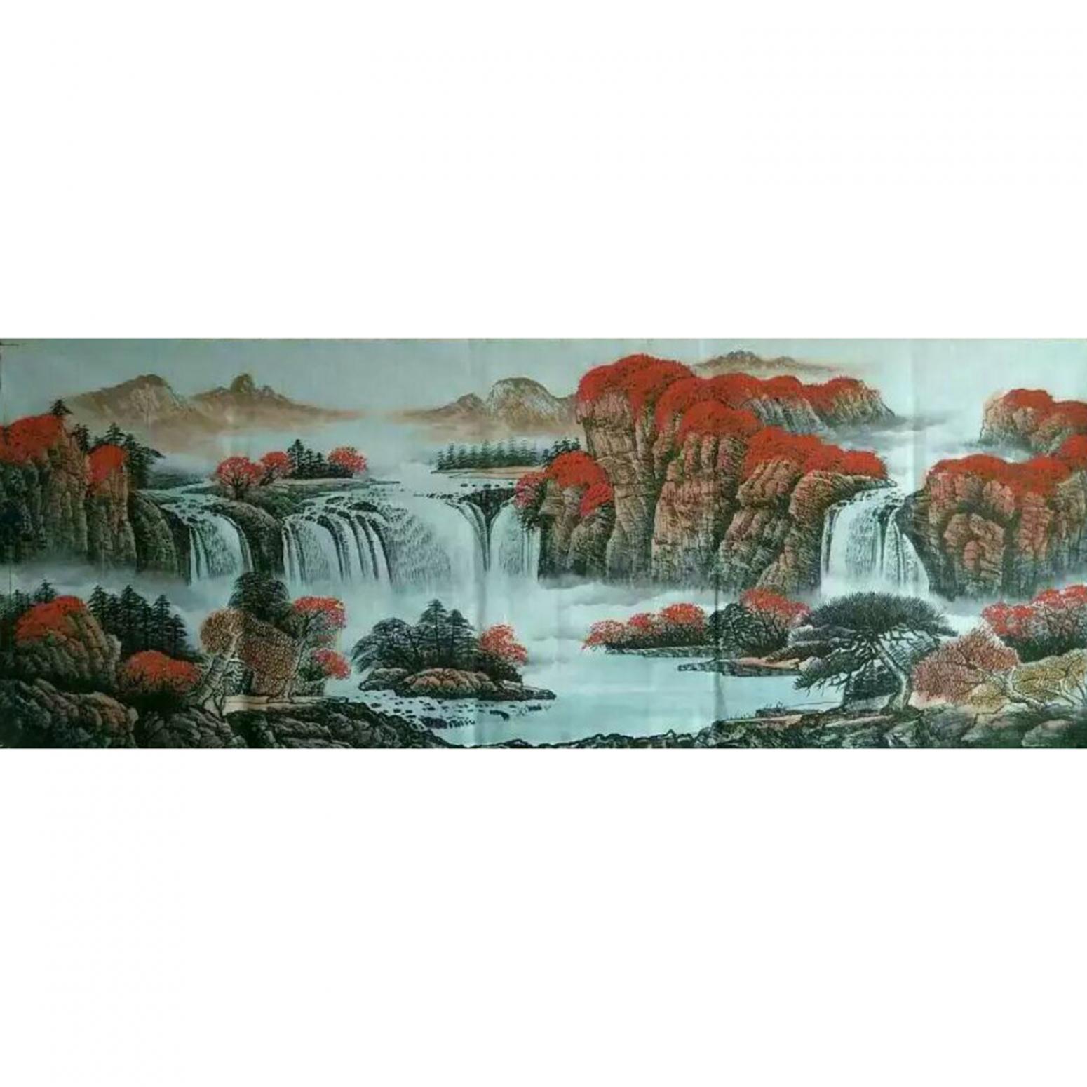 周马龙国画作品《【山水2】作者周马龙》