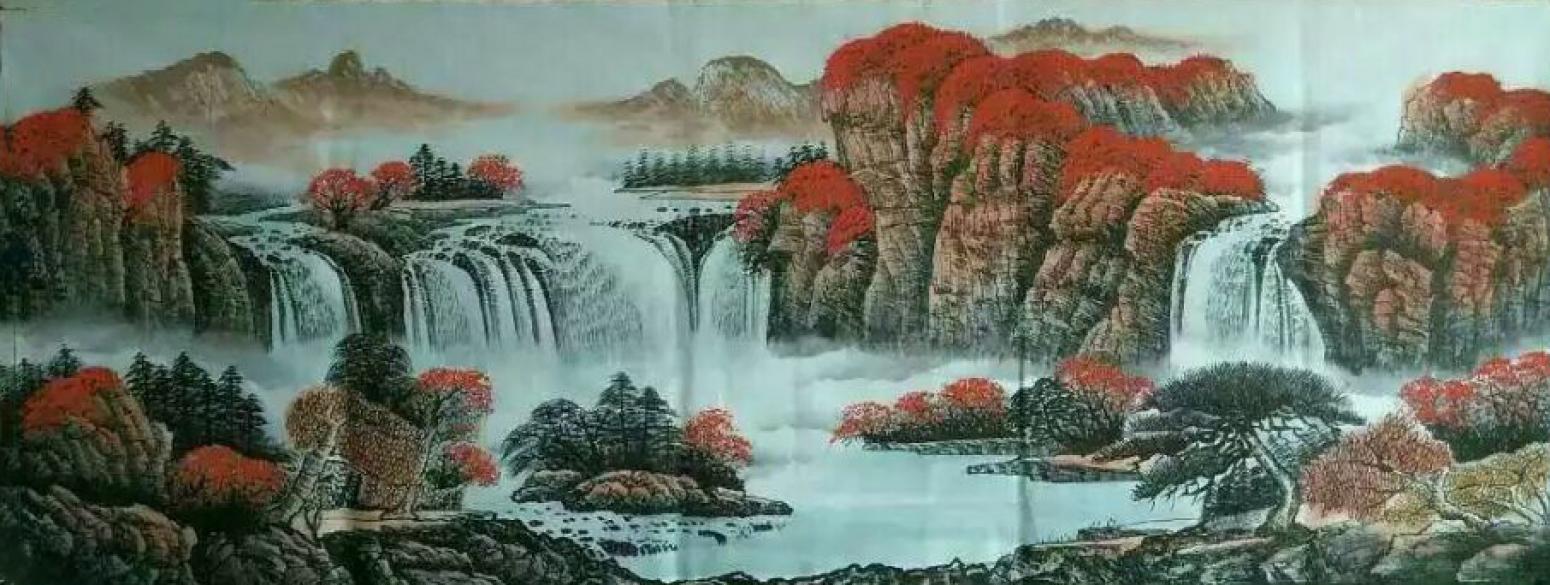 周马龙国画作品《【山水2】作者周马龙》【图0】