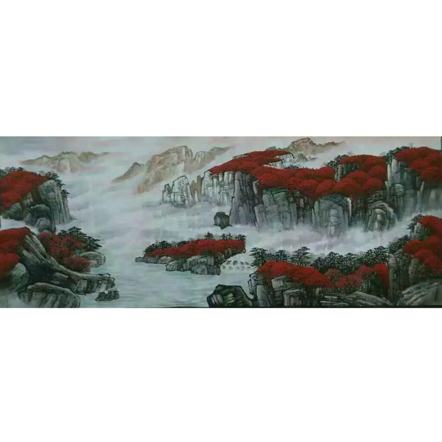 周马龙国画作品《【山水3】作者周马龙》