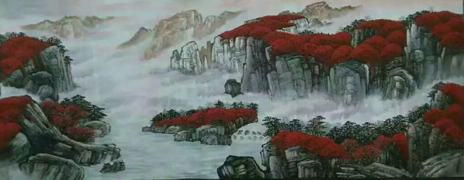 周马龙国画作品《【山水3】作者周马龙》【图0】