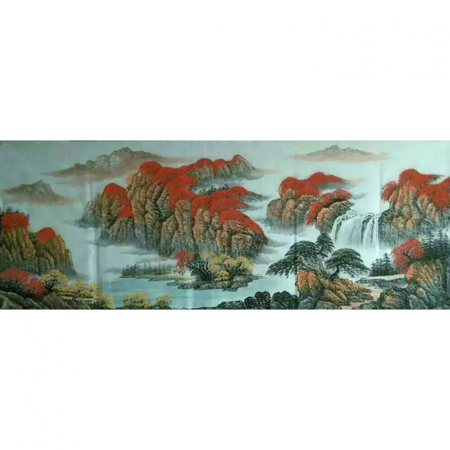 周马龙国画作品《【山水4】作者周马龙》