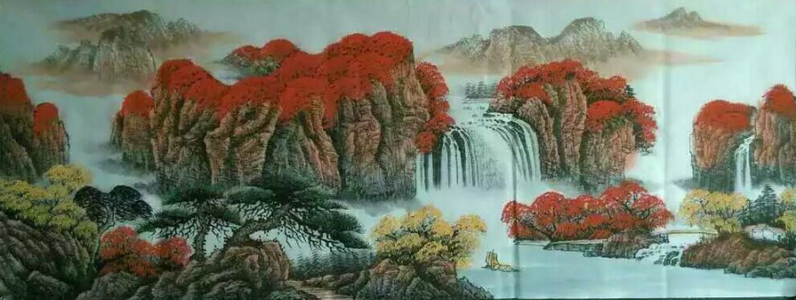 周马龙国画作品《【山水5】作者周马龙》【图0】