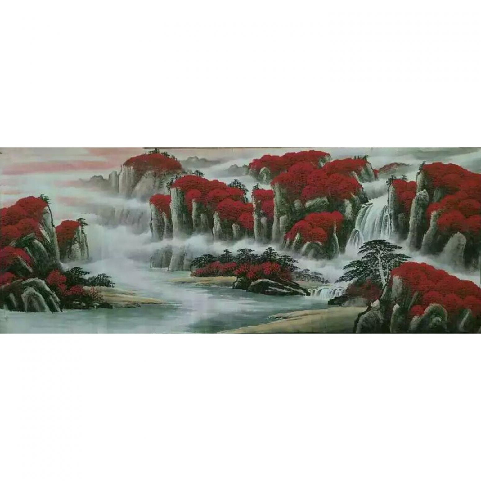 周马龙国画作品《【山水6】作者周马龙》